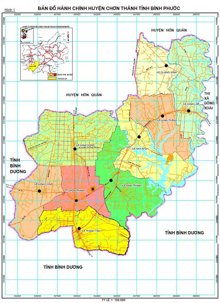 Thông tin quy hoạch huyện Chơn Thành (Bình Phước) đến năm 2030